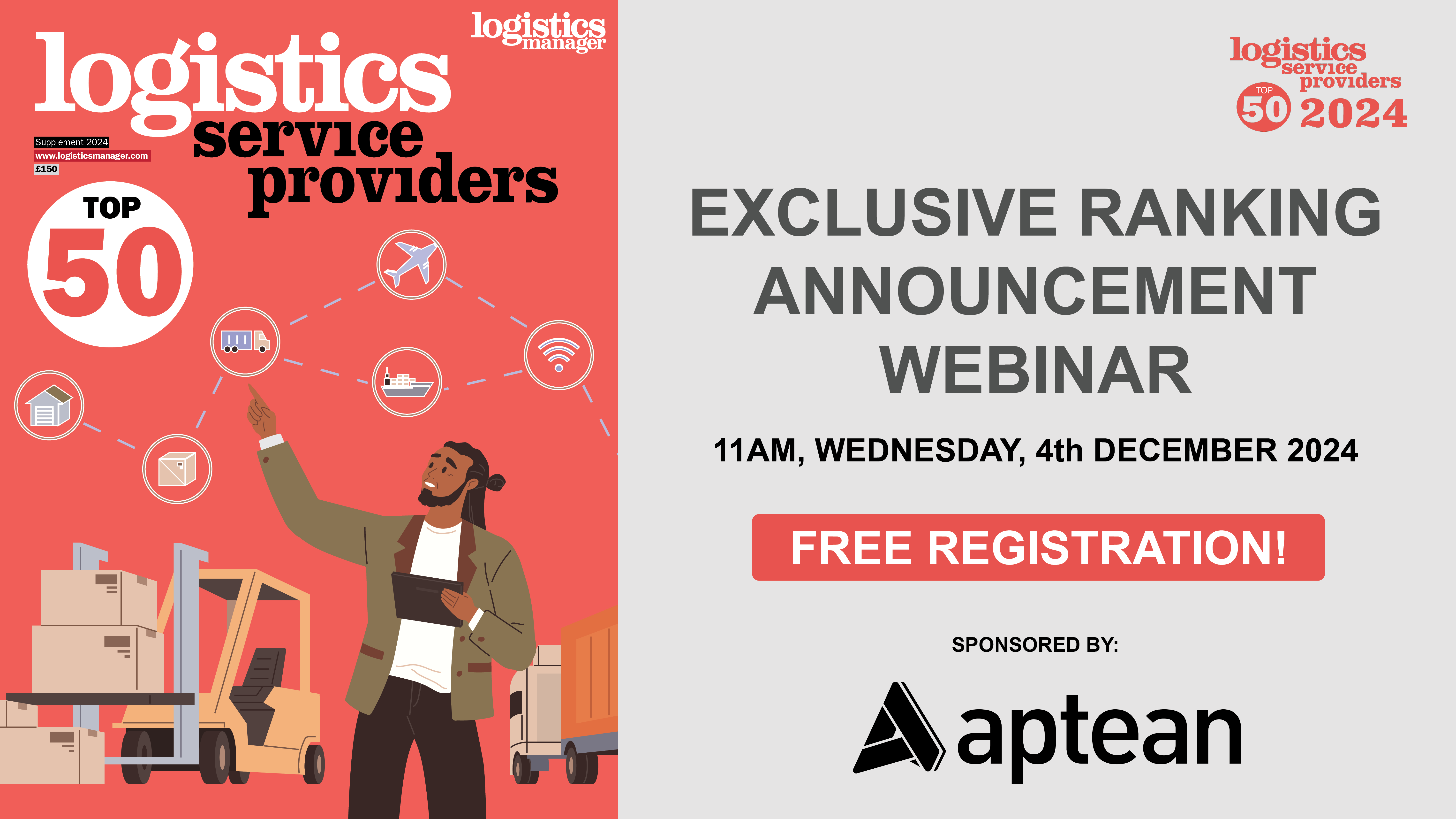 The Top 50 Logistics Service Providers 2024 Webinar: Coming Soon