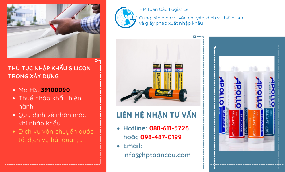 Thủ tục và thuế nhập khẩu silicon trong xây dựng