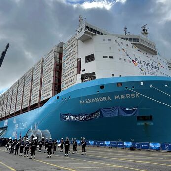 Maersk unveils new container ship running on green methanol