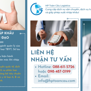 Thủ tục và thuế nhập khẩu viên đặt âm đạo