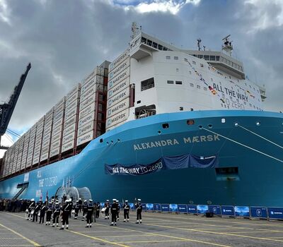 Maersk unveils new container ship running on green methanol