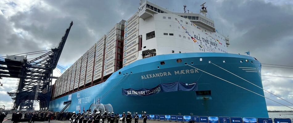 Maersk unveils new container ship running on green methanol