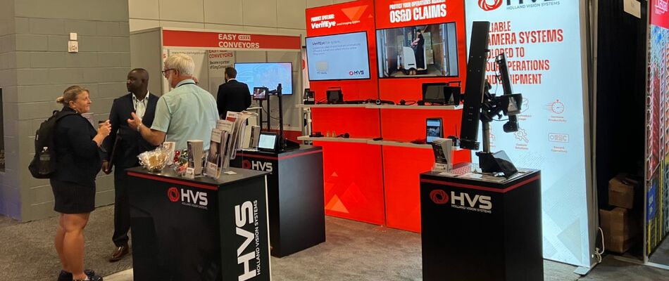 Live from IntraLogisteX USA: Visitors learn how technology from Holland Vision Systems can improve vehicle safety and efficiency