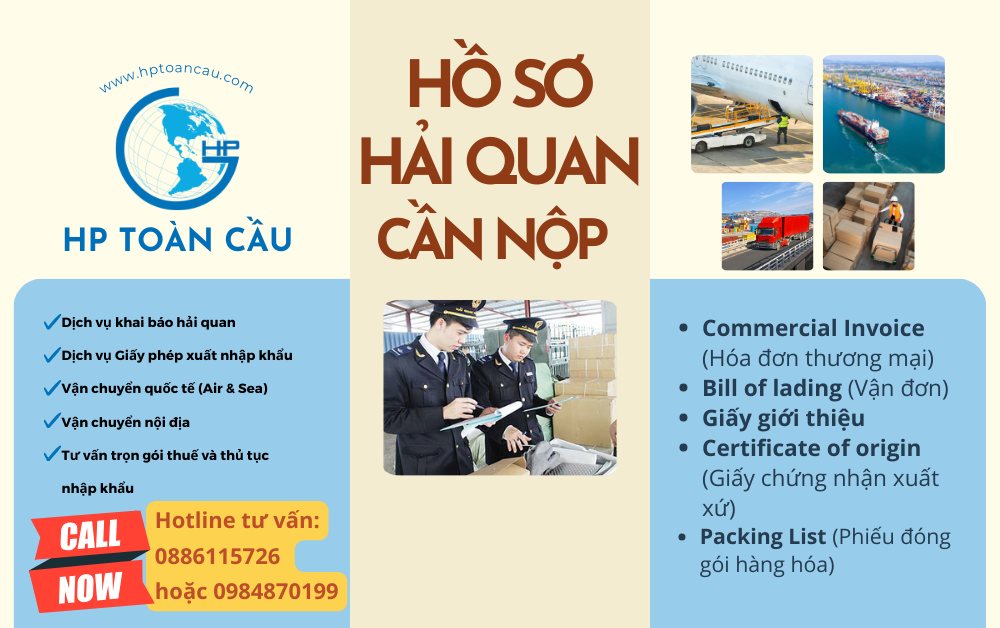 Thủ tục và thuế nhập khẩu ốp cổ xả