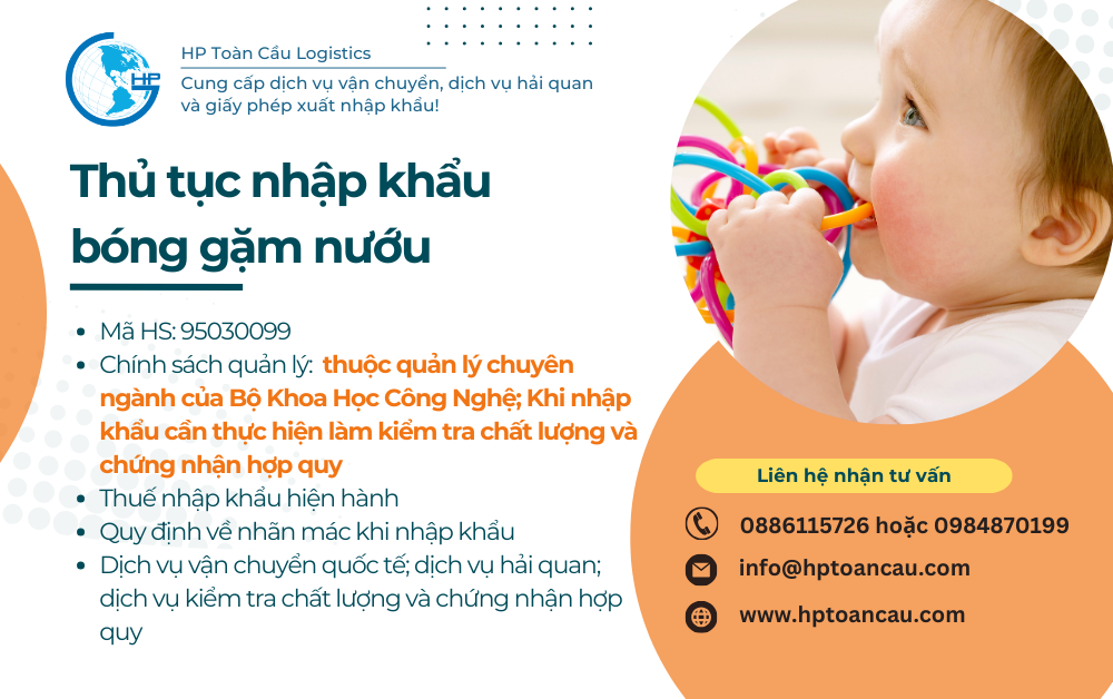 Thủ tục nhập khẩu bóng gặm nướu