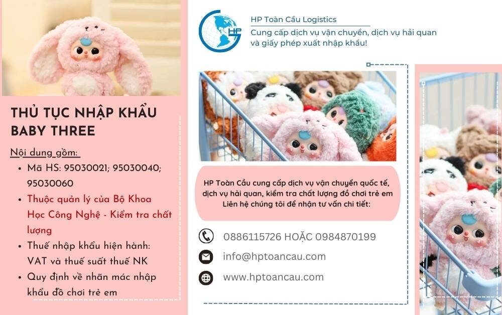 Thủ tục nhập khẩu babythree